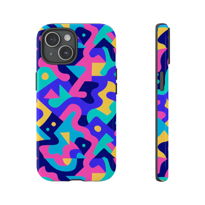 Vibrant Abstract Pattern Protective Phone Case Stylish Accessory for Unique Expression Compatible with iPhone 13, 14, 15 & 16 – All Models Including Pro, Pro Max & Plus