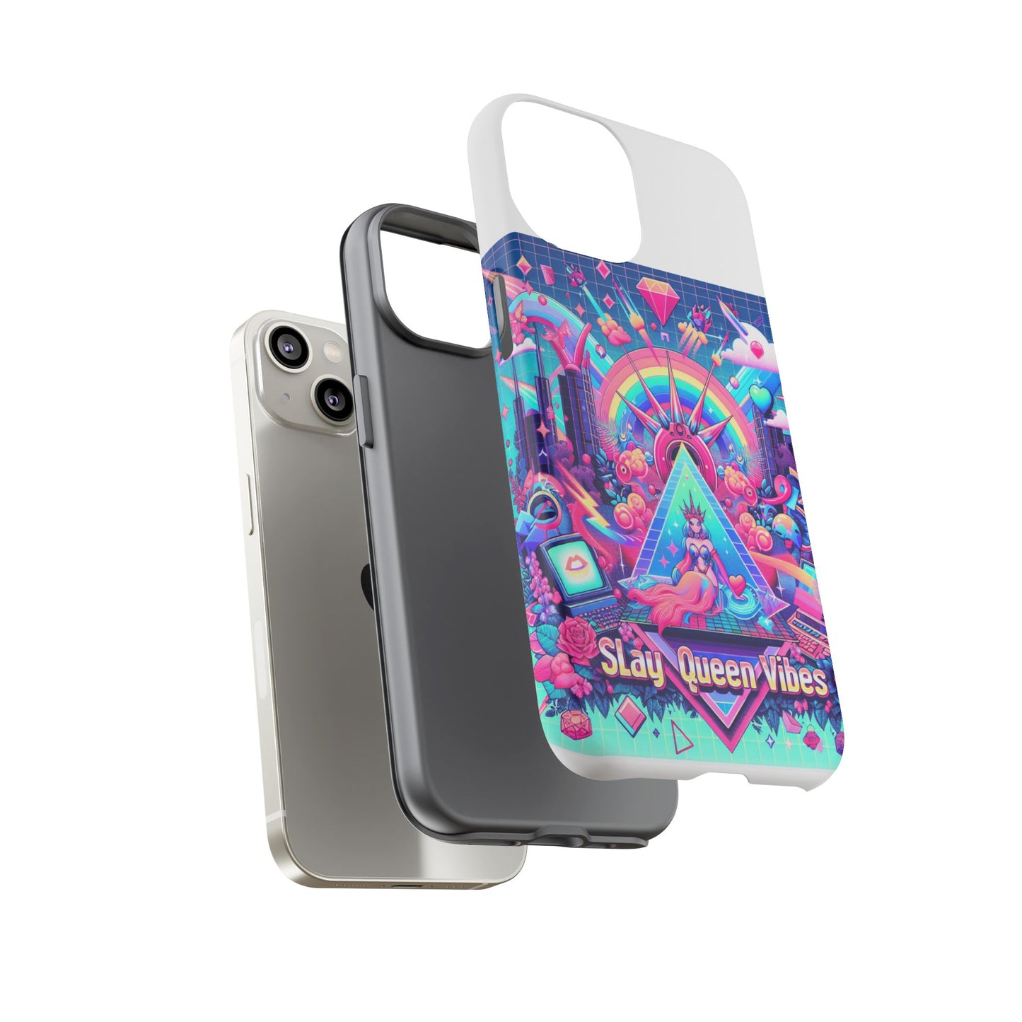 slay queen vibes 3d wrap protective phone case for women