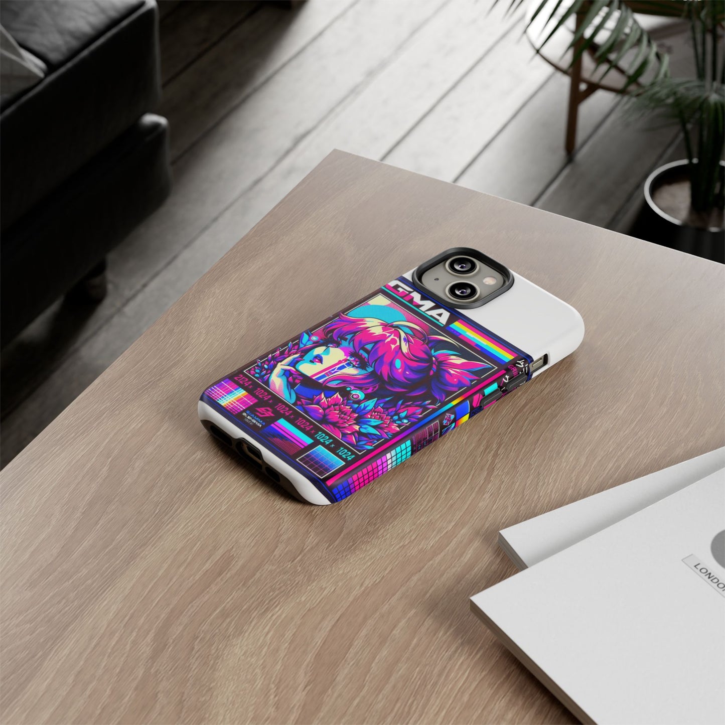 sigma grindset 3d wrap protective phone case for anime lovers, durable shock absorption, uv protected, stylish accessory for unique self-expression