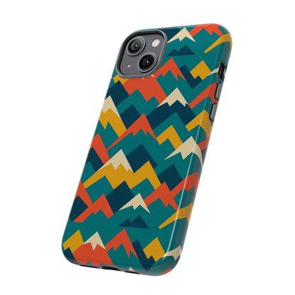 Vibrant Mountain Pattern 3D Wrap Protective Phone Case Stylish Accessory for Men and Women Compatible with iPhone 13, 14, 15 & 16 – All Models Including Pro, Pro Max & Plus