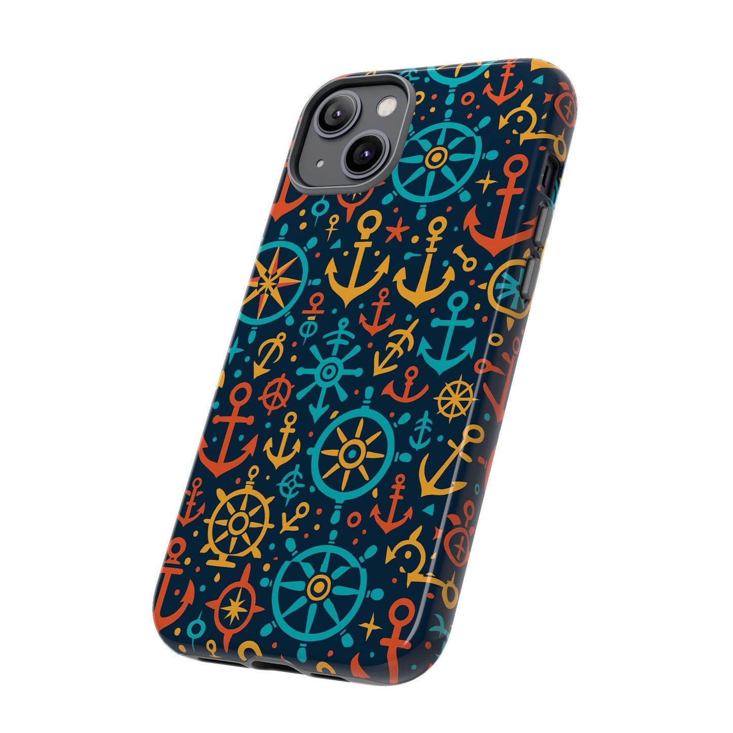 vibrant nautical pattern phone case for stylish protection – bold accessory for iphone 13, 14, 15 & 16 – all models including pro, pro max & plus