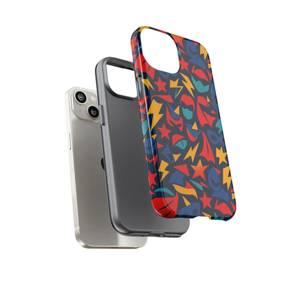 Vibrant Superhero Protective Phone Case with 3D Wrap Design – Stylish Unisex Protection for Smartphones Compatible with iPhone 13, 14, 15 & 16 – All Models Including Pro, Pro Max & Plus