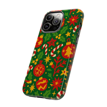 Vibrant Christmas Themed 3D Wrap Phone Case for Smartphones - Fun Holiday Accessory for Self-Expression Compatible with iPhone 13, 14, 15 & 16 – all models including Pro, Pro Max & Plus