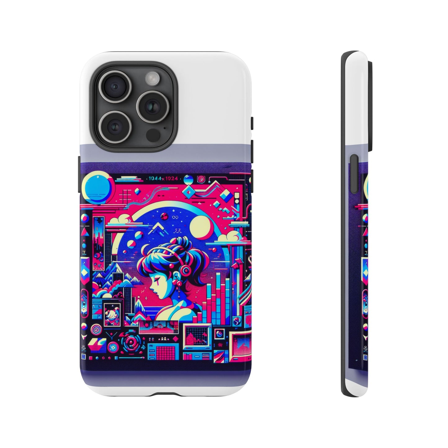 mid-detector maxed protective phone case with 3d wrap design, durable silicone liner, uv protection for smartphone, ideal gift for anime and comic fans