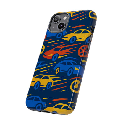 Vibrant 3D Car Design Protective Phone Case for Smartphones Stylish Accessory for Expressive Individuals Compatible with iPhone 13, 14, 15 & 16 – all models including Pro, Pro Max & Plus