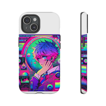 Touching Grass Weekly Vibrant Protective Phone Case for Smartphones, Retro Anime Design, Shock Absorbent TPU, UV Protected, Unique Gift for Tech Enthusiasts