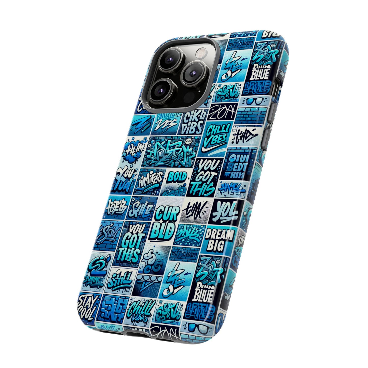 vibrant blue 3d wrap protective phone case featuring retro alphabet design for stylish smartphone protection compatible with iphone 13, 14, 15 & 16 – all models including pro, pro max & plus