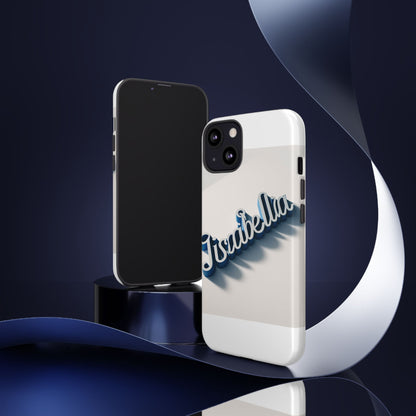 Vibrant 3D Alphabet Design Protective Phone Case in Blue for Unique Style and Self-Expression Compatible with iPhone 13, 14, 15 & 16 – all models including Pro, Pro Max & Plus