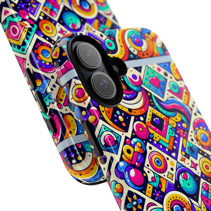 Pattern Image 6 Vibrant 3D Wrap Phone Case for Anime and Comic Fans - Colourful Abstract Design Compatible with iPhone 13, 14, 15 & 16 – all models including Pro, Pro Max & Plus