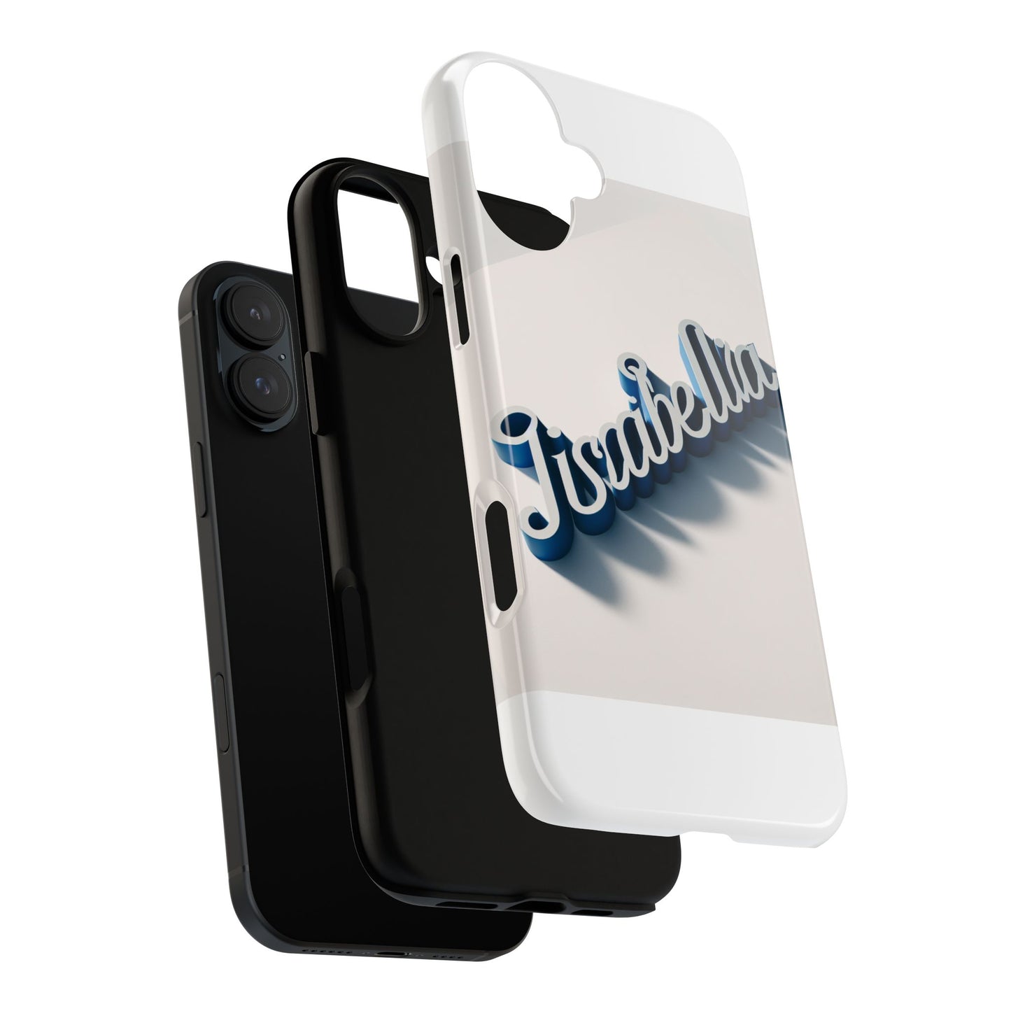 vibrant 3d alphabet design protective phone case in blue for unique style and self-expression compatible with iphone 13, 14, 15 & 16 – all models including pro, pro max & plus