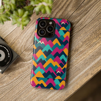 Vibrant 3D Geometric Protective Phone Case for Unisex, Stylish Smartphone Accessory with Playful Design, Compatible with iPhone 13, 14, 15 & 16 – all models including Pro, Pro Max & Plus