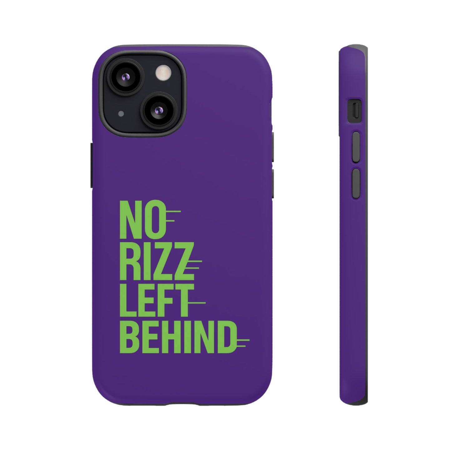 tough phone case - no rizz left behind - durable, stylish protection for active lifestyles - impact-resistant, dual layer, shock-absorbing tpu - perfect gift for tech lovers