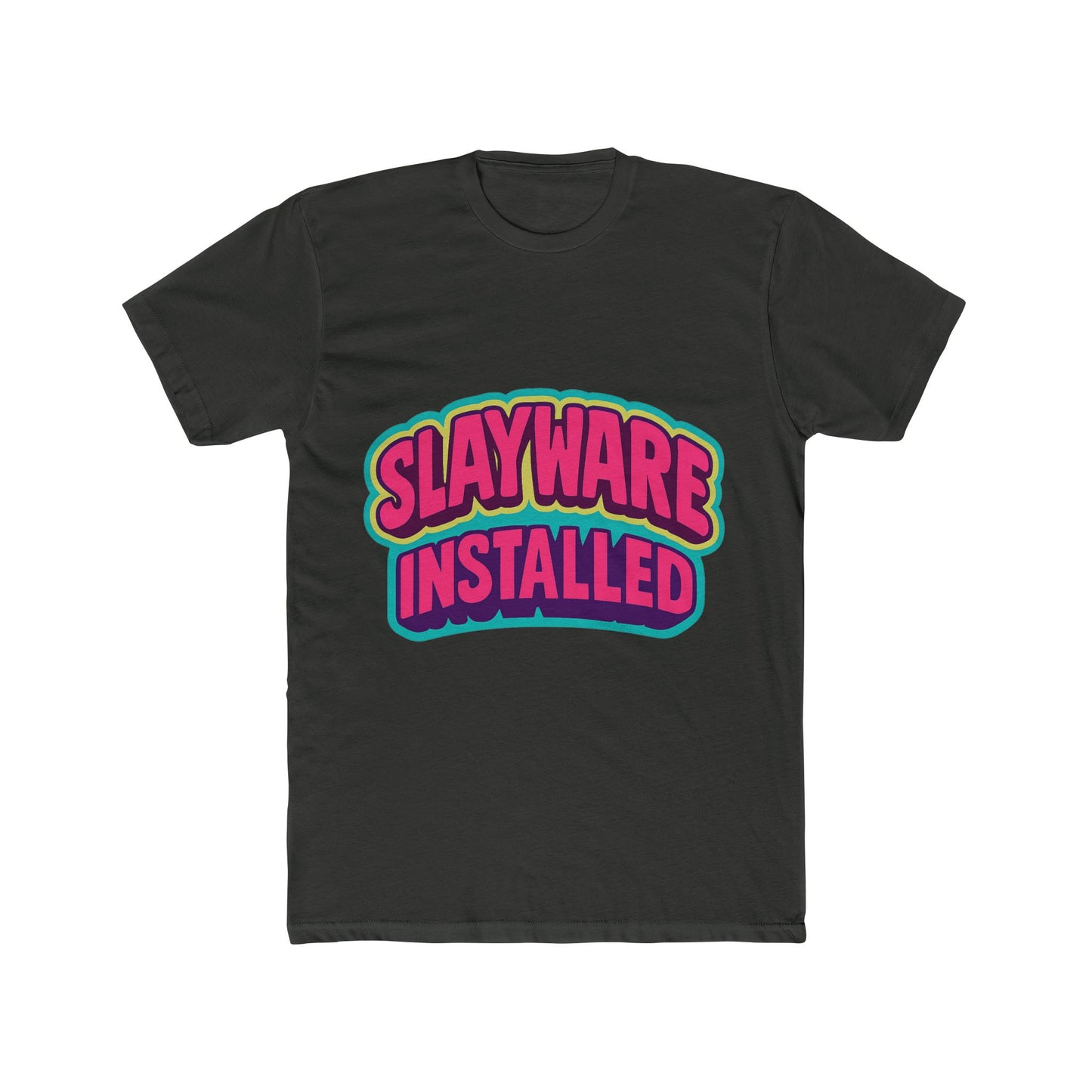 slayware installed unisex t-shirt – multicolor meme graphic tee – comfort and style for men & women