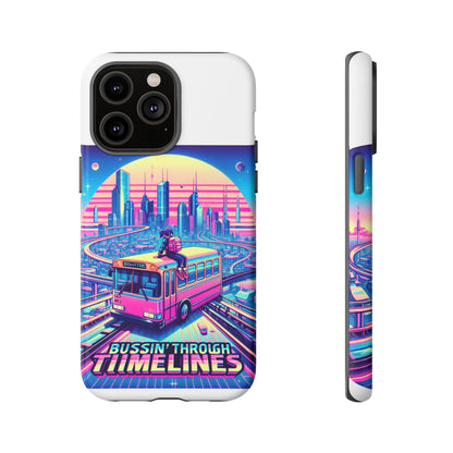 Bussin Through Timelines Protective Phone Case for Anime Lovers, Durable 3D Wrap Design, Shock Absorbent TPU Silicone, UV Protected, Stylish Accessory for Smartphones