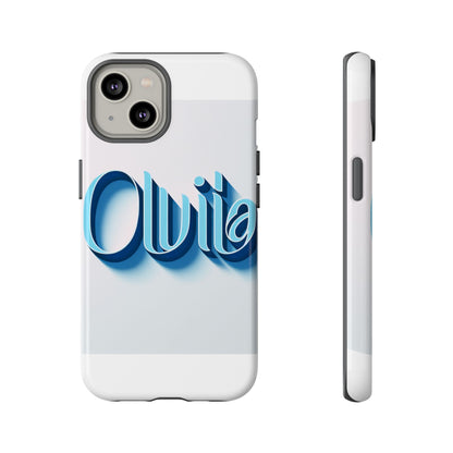 Vibrant 3D Typography Phone Case in Blue for Stylish Protection – Unique Accessory for Self-Expression Compatible with iPhone 13, 14, 15 & 16 – All Models Including Pro, Pro Max & Plus