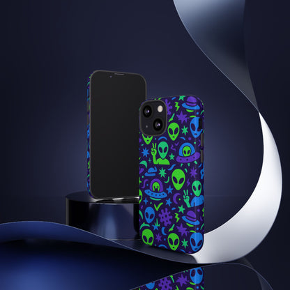Multicolour Alien 3D Wrap Protective Phone Case, Playful Anime Design for Unisex Self-Expression, Stylish Protection, Compatible with iPhone 13, 14, 15 & 16 – all models including Pro, Pro Max & Plus
