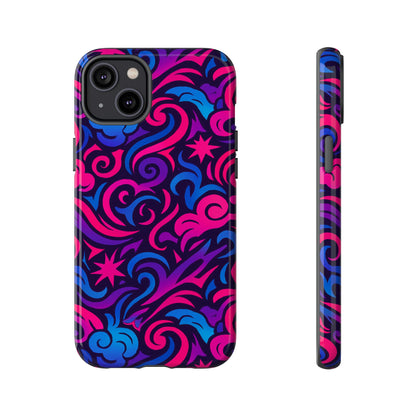 Vibrant 3D Abstract Swirl Phone Case for Creative Individuals – Stylish Protection for Smartphones Compatible with iPhone 13, 14, 15 & 16 – all models including Pro, Pro Max & Plus