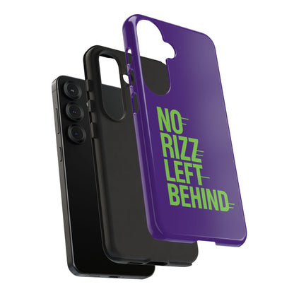 Tough Phone Case - No Rizz Left Behind - Durable, Stylish Protection for Active Lifestyles - Impact-Resistant, Dual Layer, Shock-Absorbing TPU - Perfect Gift for Tech Lovers