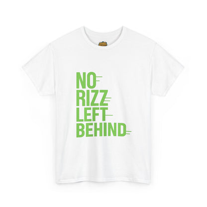 No Rizz Left Behind Unisex Heavy Cotton Tee - Casual Statement T-Shirt for Everyday Wear and Unique Self-Expression