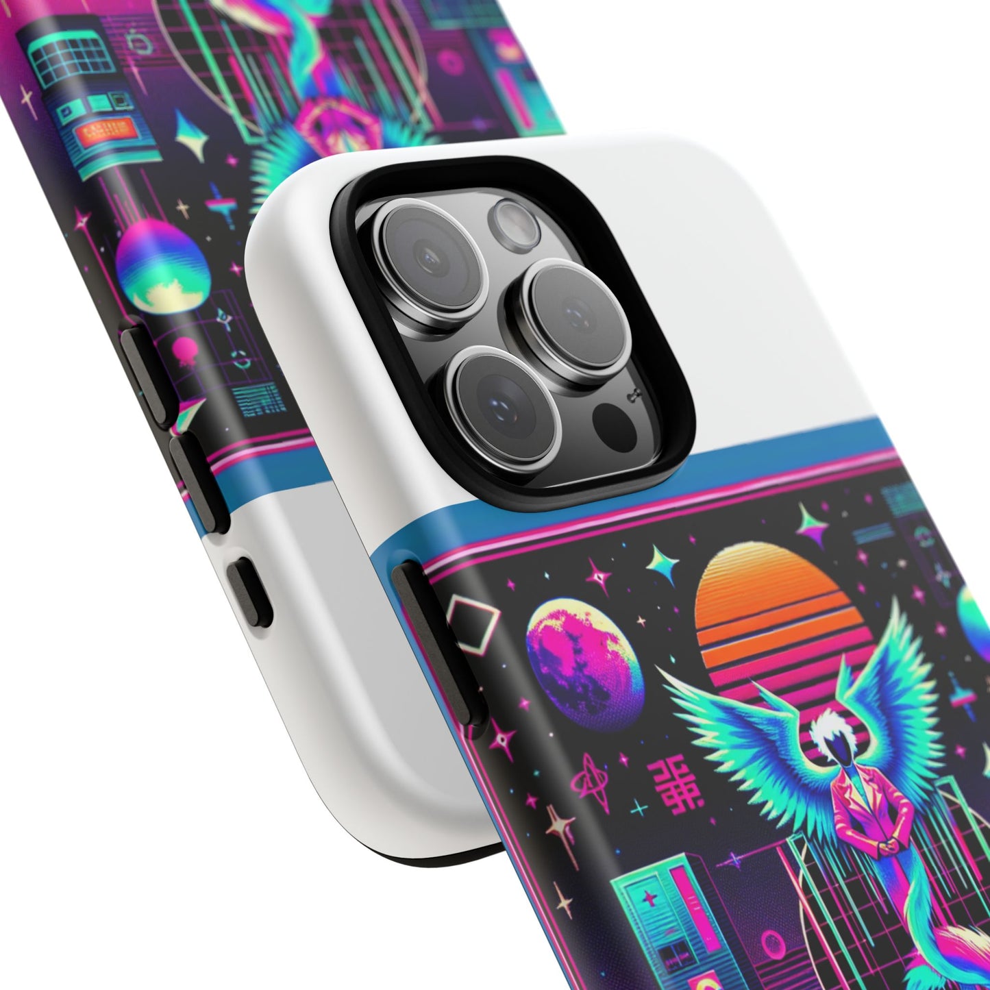 mewing and manifesting vibrant 3d protective phone case