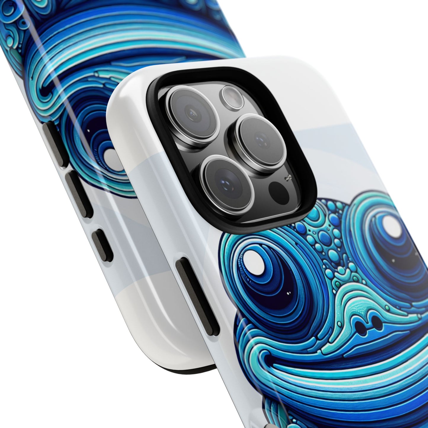 vibrant 3d animal-inspired phone case in blue for stylish protection and unique expression compatible with iphone 13, 14, 15 & 16 – all models including pro, pro max & plus
