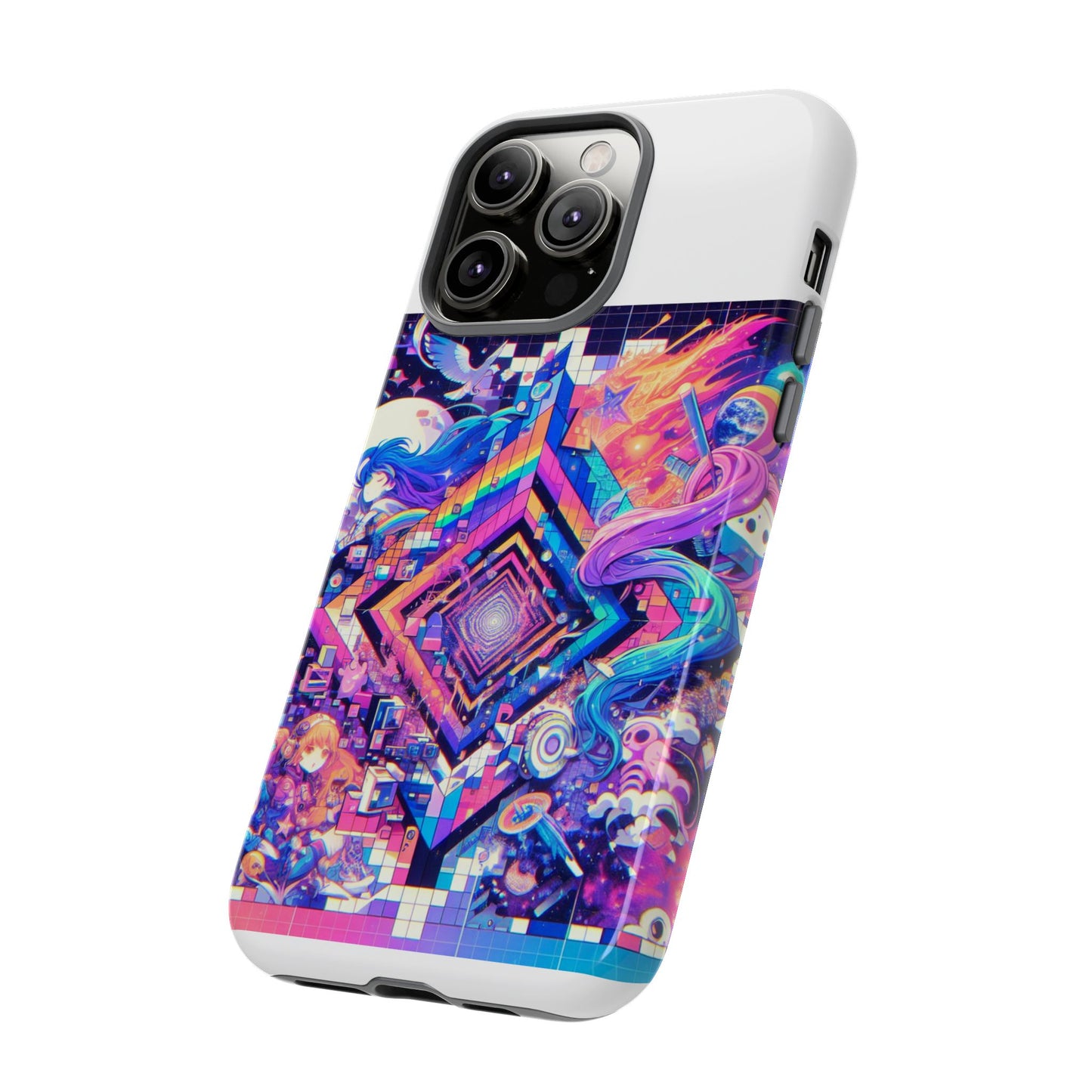 no cap just facts 3d wrap protective phone case for anime lovers, durable shock absorption, uv protected, stylish accessory for men and women