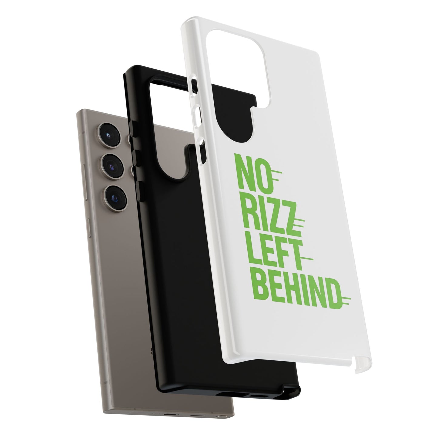 copy of tough cases - no rizz left behind phone case for ultimate protection and style, impact-resistant, dual layer, vibrant design, perfect gift for adults