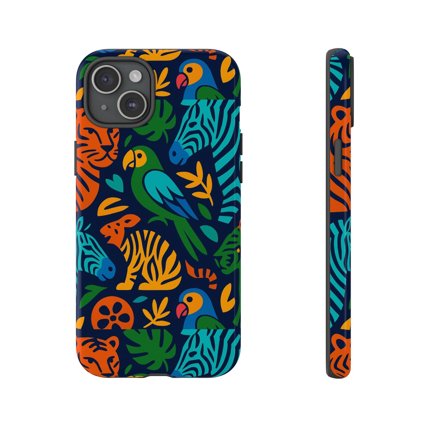 vibrant 3d animal print phone case for stylish protection – unique accessory for men and women compatible with iphone 13, 14, 15 & 16 – all models including pro, pro max & plus