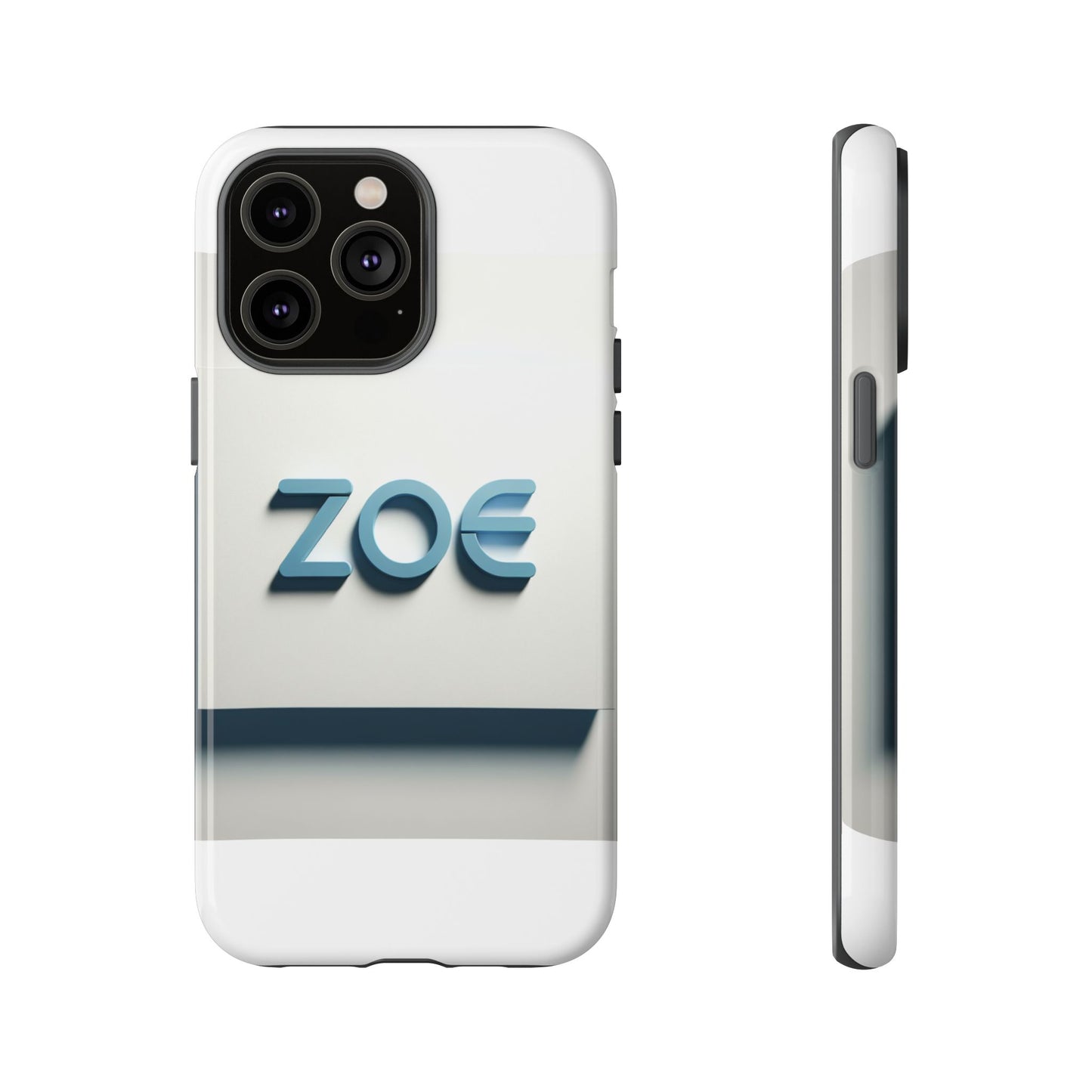 vibrant 3d lettering phone case in blue design for stylish protection compatible with iphone 13, 14, 15 & 16 – all models including pro, pro max & plus