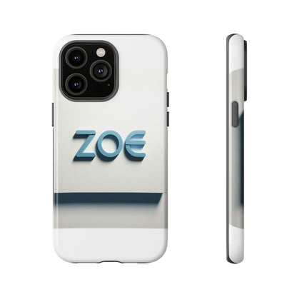 Vibrant 3D Lettering Phone Case in Blue Design for Stylish Protection Compatible with iPhone 13, 14, 15 & 16 – all models including Pro, Pro Max & Plus