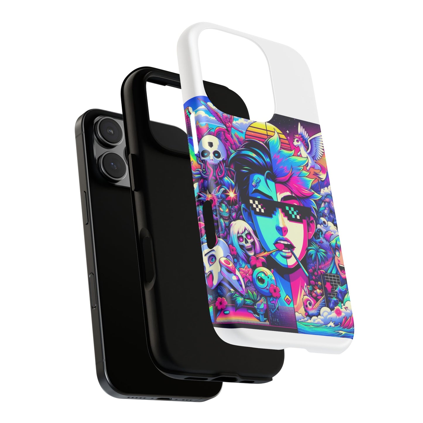 skibidi on sight protective phone case for anime lovers