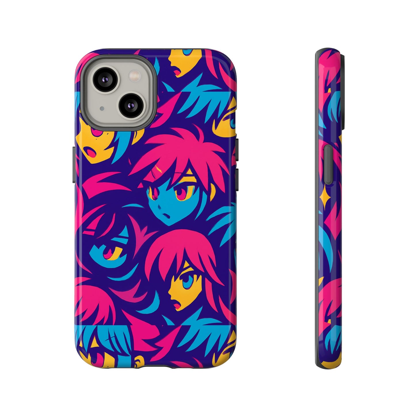 vibrant 3d anime phone case with retro design for stylish protection – unique accessory for self-expression compatible with iphone 13, 14, 15 & 16 – all models including pro, pro max & plus