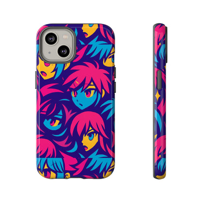Vibrant 3D Anime Phone Case with Retro Design for Stylish Protection – Unique Accessory for Self-Expression Compatible with iPhone 13, 14, 15 & 16 – all models including Pro, Pro Max & Plus