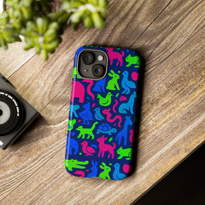 Vibrant Animal Print Phone Case with 3D Design for Stylish Protection Compatible with iPhone 13, 14, 15 & 16 – all models including Pro, Pro Max & Plus