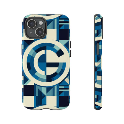 Letter Blue Alphabet G Phone Case with 3D Wrap and Shock Absorption for Kids and Teens Stylish Protective Cover for Smartphones