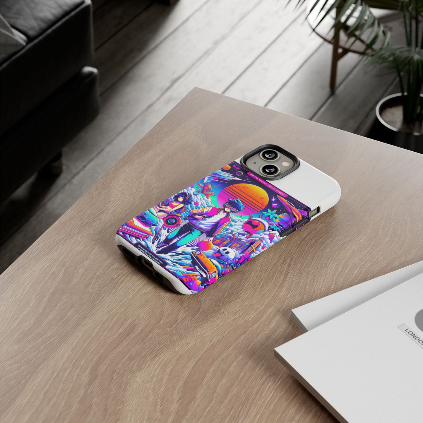 skibidiverse traveller protective phone case with 3d wrap design, durable uv protection, shock absorption for anime and comic culture fans