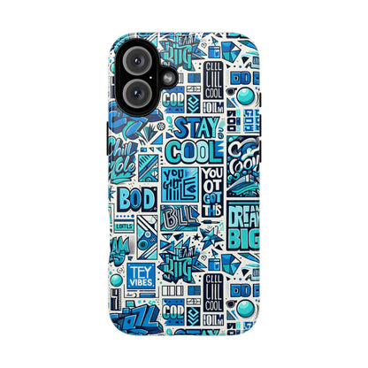 Blue Pattern Image 10 Phone Case for Men Women Shockproof Protective Cover with 3D Wrap Design and UV Protection