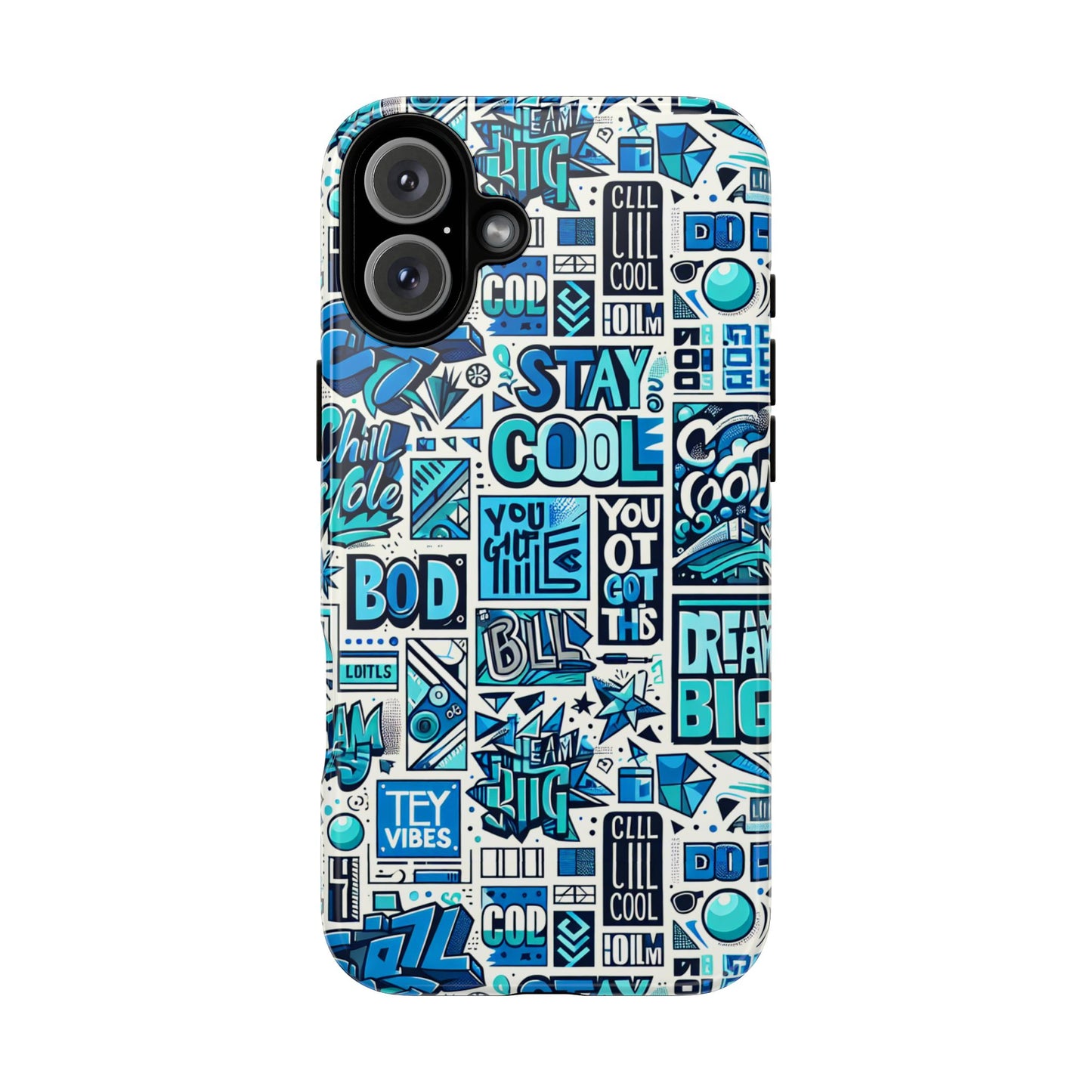 vibrant 3d protective phone case in blue alphabet design for trendy accessories stylish protection compatible with iphone 13, 14, 15 & 16 – all models including pro, pro max & plus