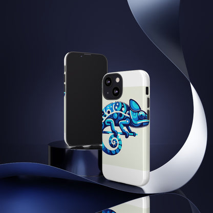 Vibrant 3D Chameleon Phone Case for Stylish Protection with Unique Blue Animal Design Compatible with iPhone 13, 14, 15 & 16 – All Models Including Pro, Pro Max & Plus