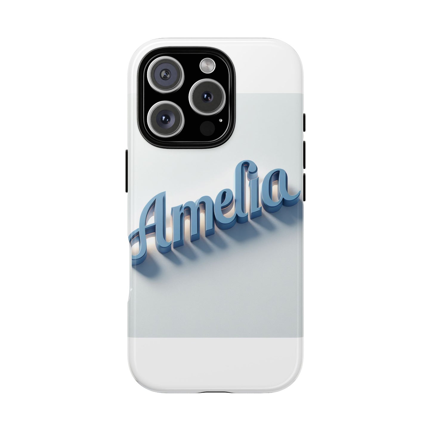 vibrant 3d lettering phone case in blue for self-expression and style compatible with iphone 13, 14, 15 & 16 – all models including pro, pro max & plus