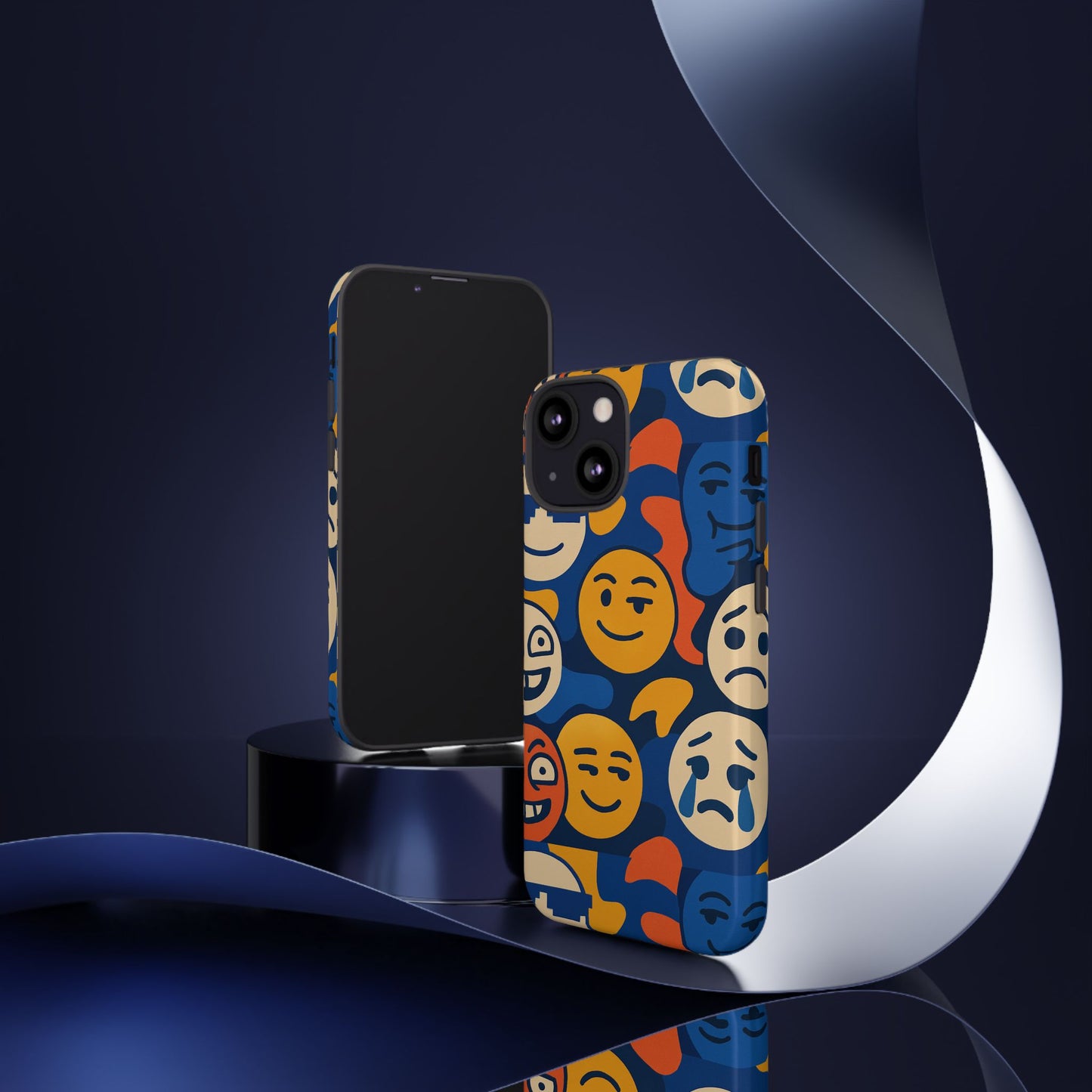 vibrant 3d emoji protective phone case for daily use – bold design for stylish expression – compatible with iphone 13, 14, 15 & 16 – all models including pro, pro max & plus