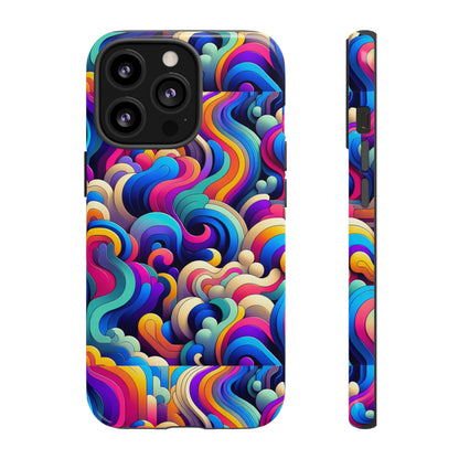 Pink Pattern Image 9 Phone Case with 3D Wrap and Shock Protection for Smartphones