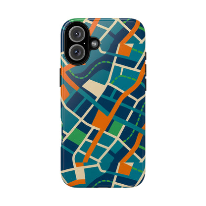 Multicolour Abstract Geometric Phone Case for Stylish Protection Compatible with iPhone 13, 14, 15 & 16 – All Models Including Pro, Pro Max & Plus