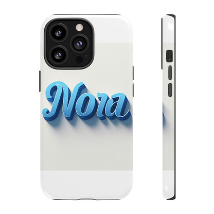 Vibrant 3D Text Phone Case in Blue with Retro Design – Stylish Protection for Smartphones, Compatible with iPhone 13, 14, 15 & 16 – All Models Including Pro, Pro Max & Plus