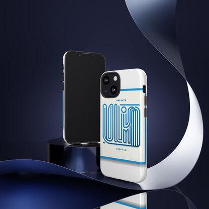 Vibrant 3D Wrap Phone Case in Blue Alphabet Design for Stylish Protection Compatible with iPhone 13, 14, 15 & 16 – All Models Including Pro, Pro Max & Plus