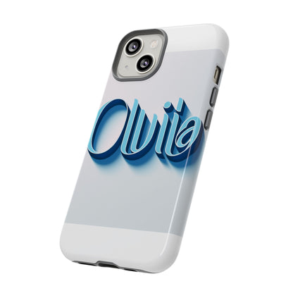Vibrant 3D Typography Phone Case in Blue for Stylish Protection – Unique Accessory for Self-Expression Compatible with iPhone 13, 14, 15 & 16 – All Models Including Pro, Pro Max & Plus