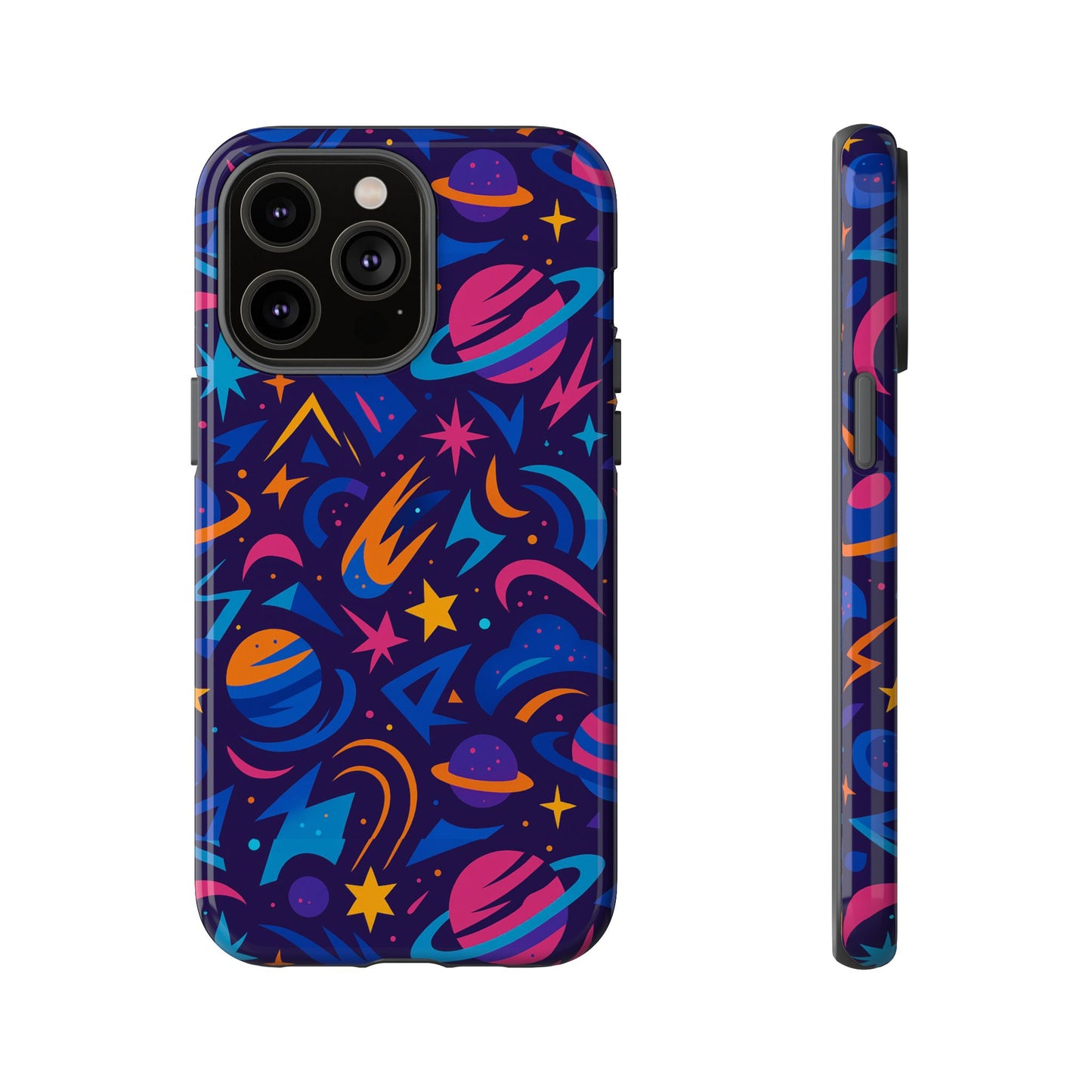 multicolour 3d wrap protective phone case with space theme for men and women – stylish protection accessory compatible with iphone 13, 14, 15 & 16 – all models including pro, pro max & plus