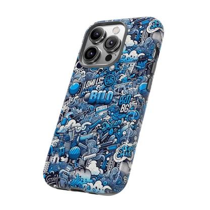 Cartoon 3D Wrap Protective Phone Case in Vibrant Blue for Stylish Protection and Self-Expression Compatible with iPhone 13, 14, 15 & 16 – All Models Including Pro, Pro Max & Plus