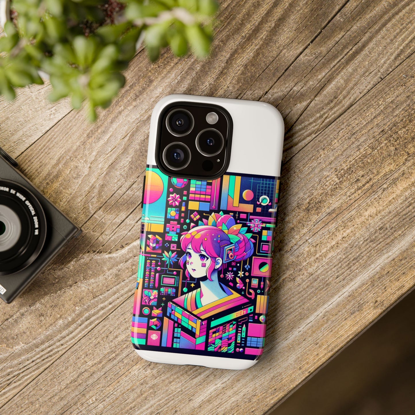 ratio d irl protective phone case with 3d wrap design, uv protected, durable tpu silicone, shock absorbent, ideal for anime and comic culture fans