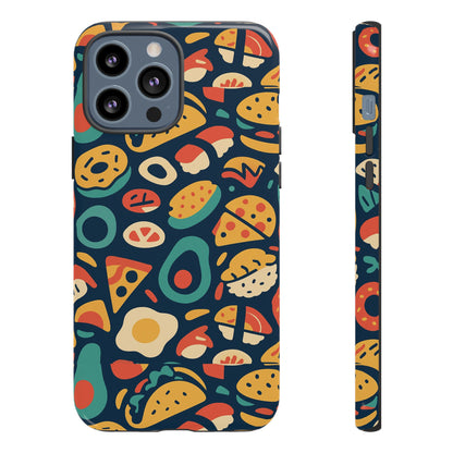 Vibrant Food-Themed Protective Phone Case with 3D Design for Stylish Protection Compatible with iPhone 13, 14, 15 & 16 – all models including Pro, Pro Max & Plus